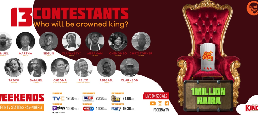 #StreetFoodzNaijaKings: Only One More Week Left! Vote Now to Support Your Favorite Contestant