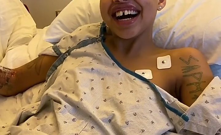 Model Slick Woods, who is battling cancer, reveals she suffered an unexpected seizure