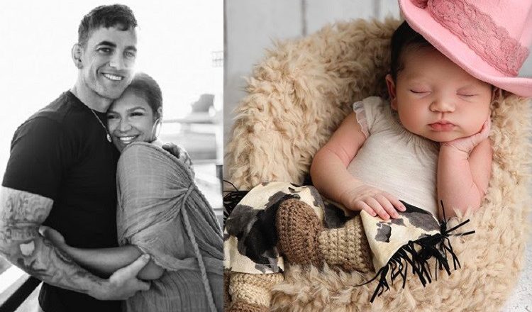 Singer Cassie and Alex Fine share first photo of their baby daughter Frankie Fine