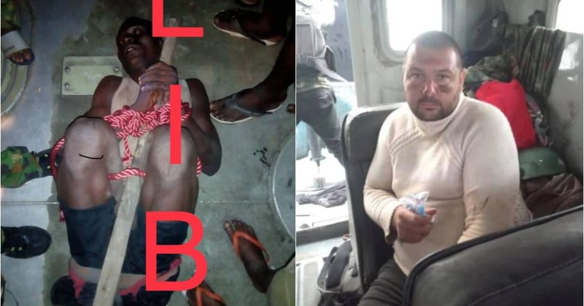 Arrest Made in the Killing of 4 Nigerian Navy Personnel by Sea Pirates. Kidnapped Foreigners Rescued After 3-hour Gun Battle (Photos)