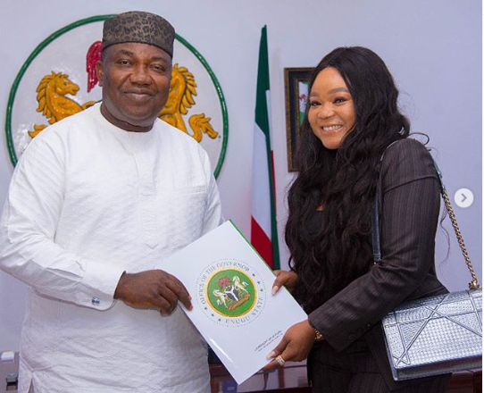 Actress Rechael Okonkwo appointed as Ambassador on Youth Development in Enugu State by Governor Ugwuanyi