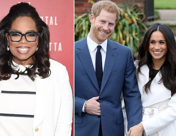 Oprah Winfrey denies advising Prince Harry and Meghan Markle to take a step back from their royal roles