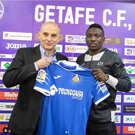 Super Eagles star Oghenekaro Etebo joins Getafe on loan (photos)
