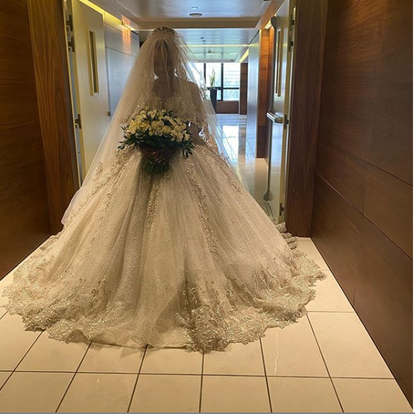 Photos and videos from event planner Sandra Ikeji and her husband Arinze Samuel's grand wedding in Lagos