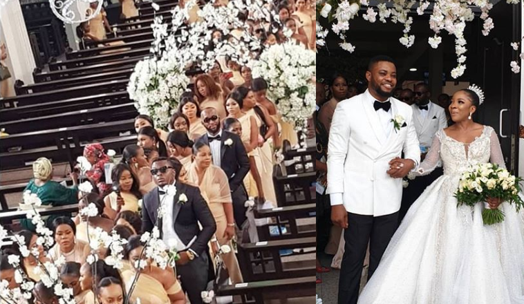 “`html
Photos and videos from event planner Sandra Ikeji and her husband Arinze Samuel's grand wedding in Lagos