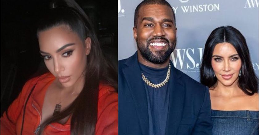 Kim Kardashian shows off a Cartier Necklace Kanye West made her from a text conversation