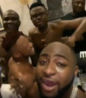 Davido leads his friends in morning devotion (video)