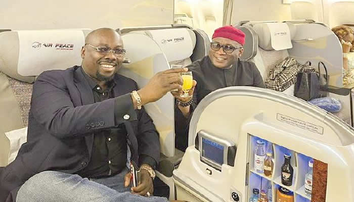 Air Peace Lagos to London Flight Welcomed by Dignitaries and Celebrities