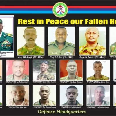 The Nigerian Army has identified and shared the names and images of the soldiers who lost their lives in the attack on Okuoma, Delta State