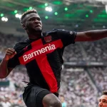 Celebrating Bayer Leverkusen’s Victorious Bundesliga Campaign – Victor Boniface