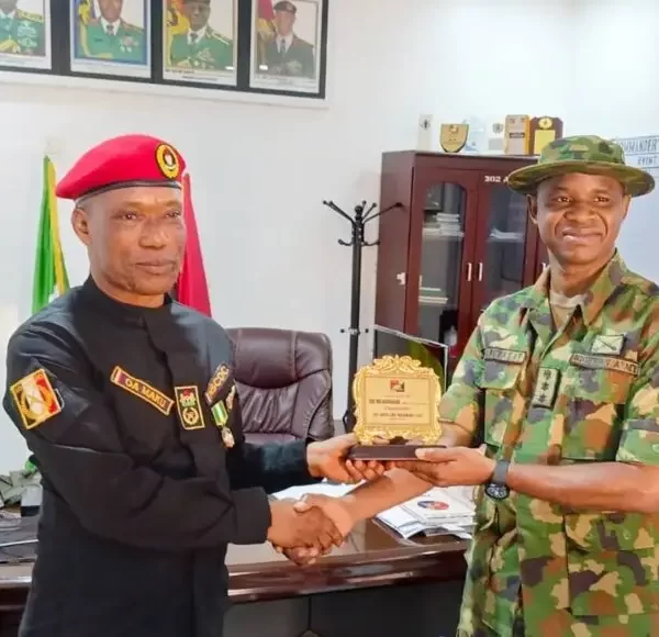 NSCDC in Anambra Seeks Enhanced Collaboration with Nigerian Army for Securing Critical National Assets