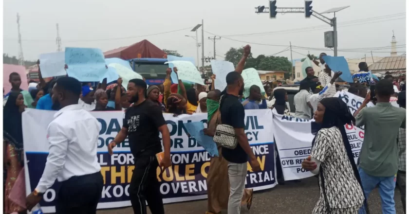 Urgent Update: Kogi Youths Protest EFCC’s Attempt to Detain Yahaya Bello Over Alleged N80.2 Billion Fraud