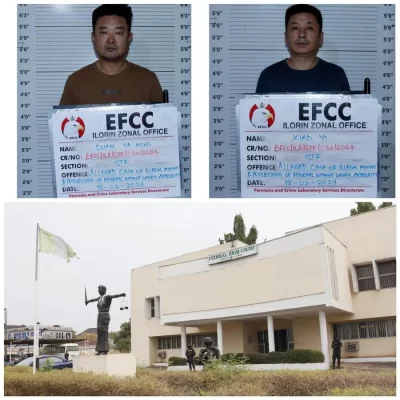 EFCC brings two Chinese individuals to court for alleged illegal mining