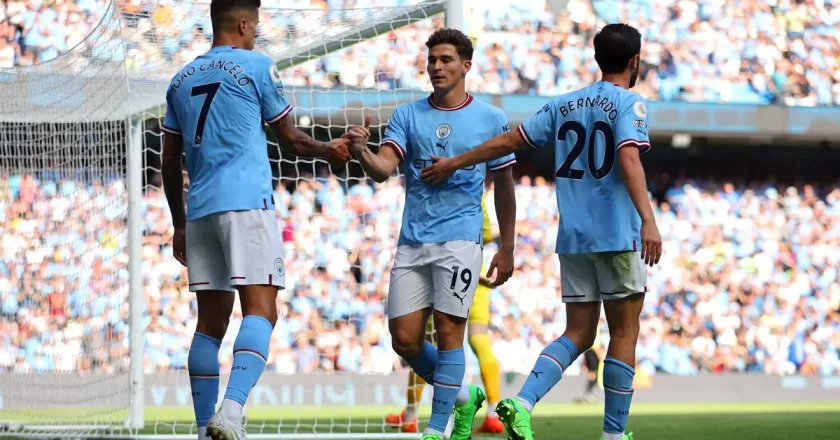 Man City Maintains Narrow Lead at the Top with a 2-0 Victory over Nottingham Forest in EPL