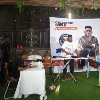 The Incredible Journey of Ebonyi State Native Embarking on a 150-Hour Ironing Marathon to Set a New Guinness World Record