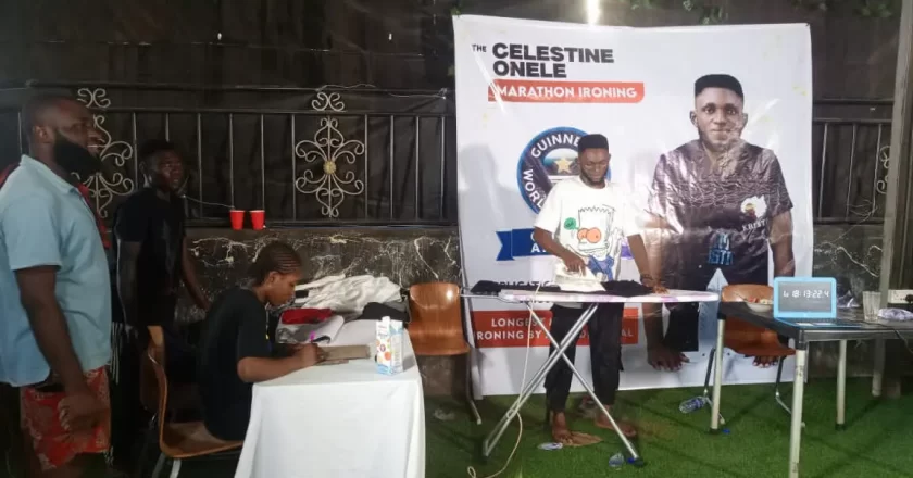 The Incredible Journey of Ebonyi State Native Embarking on a 150-Hour Ironing Marathon to Set a New Guinness World Record