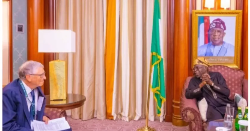Meeting Between Tinubu and Bill Gates in Saudi Arabia