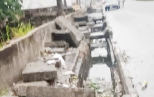 Residents and Traders Express Alarm as Debris Accumulates in Lagos Drainage Canal