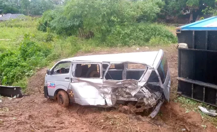 Driver arrested by Abia State Police Command following a fatal accident where a truck crushed passengers to death