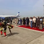 The Arrival of Prince Harry and Meghan in Lagos Sparks Fanfare