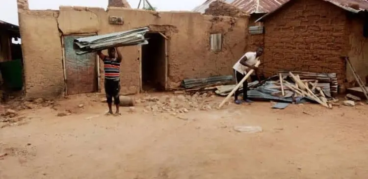 Devastation in Bauchi as Rainstorm Destroys Homes, Leaving Many Homeless