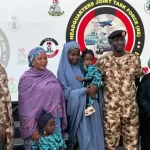 Rescued Chibok Schoolgirl and Three Children Handed Over to Borno Government by Nigerian Army