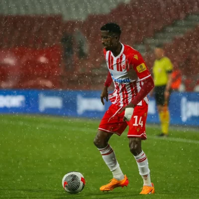 Excitement as Peter Olayinka Celebrates Red Star Belgrade’s Serbian League Title Victory