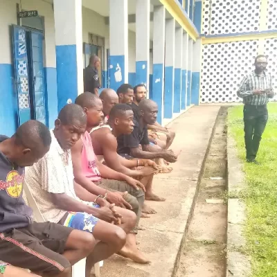 Edo Police Apprehend 8 Suspects for Allegedly Stealing Transformers and Tyres