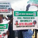 EFCC Abuja Office Stormed by Protesters Calling for Reopening of Matawalle’s Case