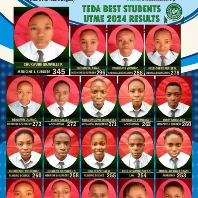 TEDA School Commemorates 19 High-Achieving Students in the 2024 JAMB Examination