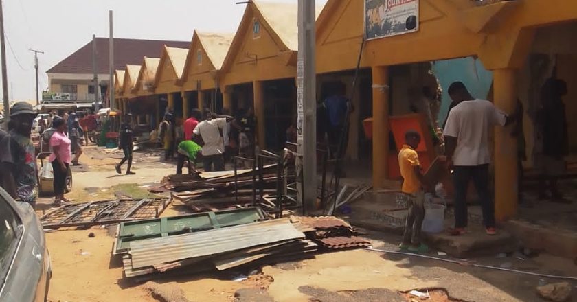 <!DOCTYPE html>
<html>
<head>
	<title>Traders affected by the demolition of Yola Shopping Complex</title>
</head>
<body>
	Adamawa Government Takes Down Yola Shopping Complex, Leaving Traders in Limbo