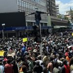 Dozens protest in Kenya with riot police out in force