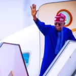 Tinubu flies out of Lagos for Ramaphosa’s inauguration