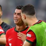 Ronaldo in tears after extra-time penalty miss for Portugal at Euro
