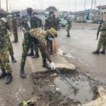 Army cleans up Ogun market, drainages (PHOTOS)