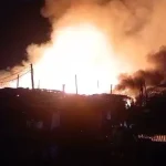 Massive Blaze Consumes Ladipo Plank Market, Resulting in Millions in Damages