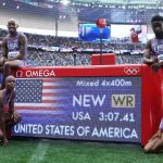 Team USA smashes world record in mixed 4x400m relay event