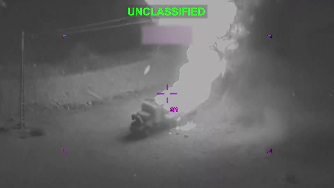 The Pentagon video showing the destruction of targets in Iran