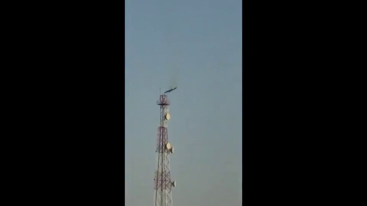 The video of the mistaken downing of a US fighter plane by 'friendly fire' from Kuwait